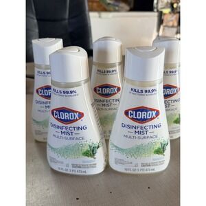 Lot 5 Clorox Disinfecting Mist Refills Eucalyptus Peppermint Multi-Surface 16oz
